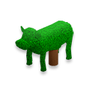 A cow topiary sapling.